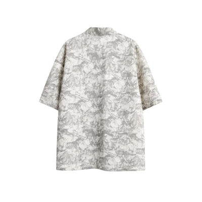Camisa Suelta Estampado Tie-Dye para Hombre - Image 19