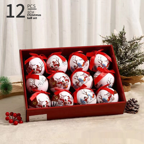 Bola Navideña de Impresión Exquisita - Adorno para Árbol de Navidad