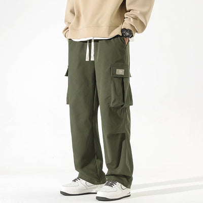 Pantalones Casuales Rectos con Múltiples Bolsillos para Niños