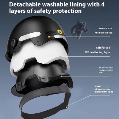 Casco Motocicleta Eléctrico con Protección Solar y Certificación 3C - Image 3