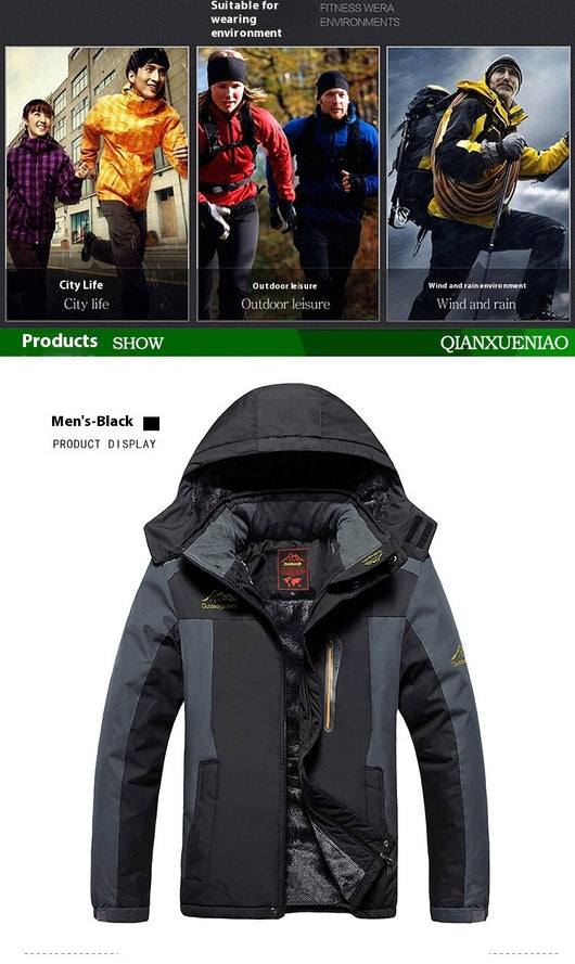 Chaqueta Táctica de Invierno para Hombre Tallas Grandes con Forro Polar - Image 20