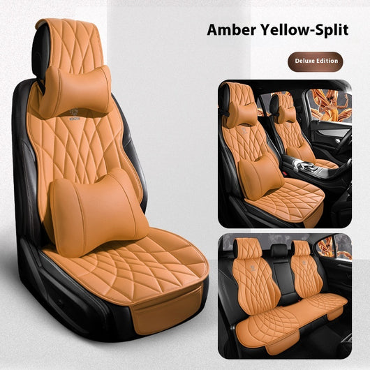 Funda de Asientos de Cuero Premium para Auto - Juego Completo 5 Plazas - Image 7