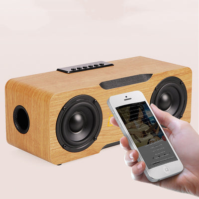 Reloj Parlante Bluetooth de Madera con Reproductor de Música - Image 2