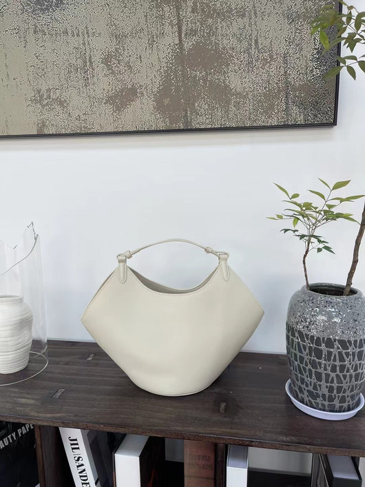 Bolso Bucket de Cuero Genuino Ante Esmerilado Gran Capacidad - Image 36