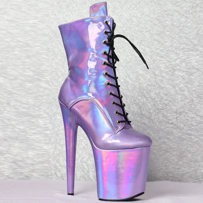 Botas Plataforma Impermeables con Cordones para Baile y Performances - Image 12