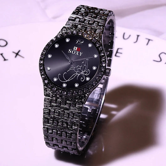 Reloj para Dama Casual con Diseño de Flores y Mariposas - Image 12