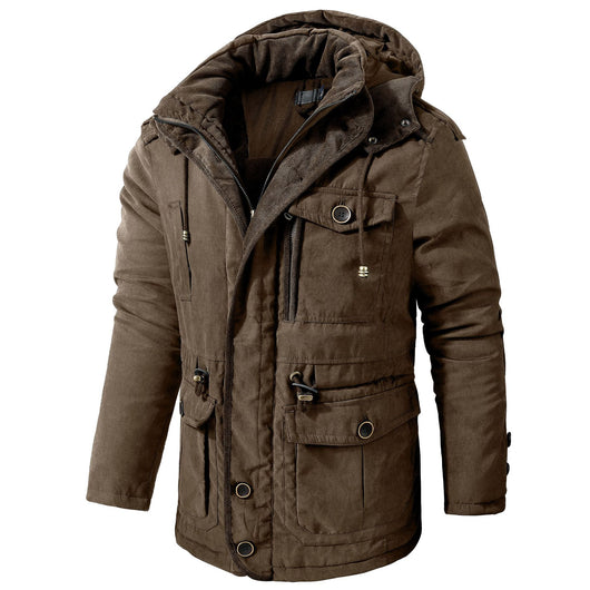 Abrigo de Algodón Acolchado Talla Grande para Hombre - Image 11