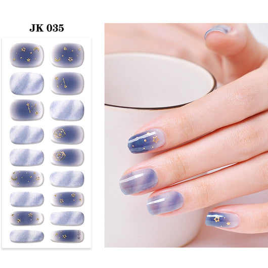 Pegatinas de Uñas UV Gel Semi-curadas Impermeables - Pure Desire Wind Wear - Image 2