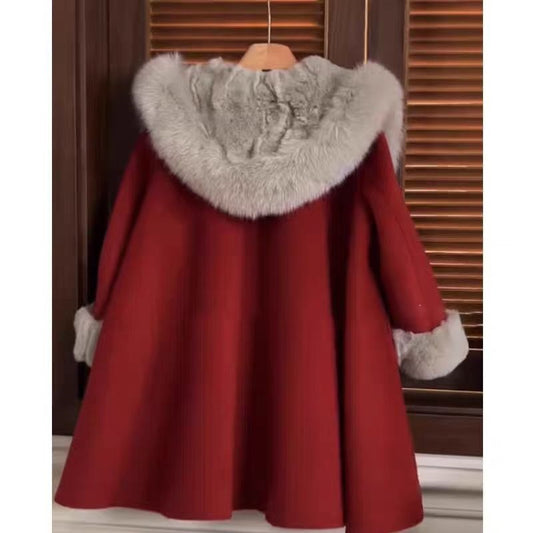 Abrigo de Lana con Pelaje de Zorro - Colección Invierno - Image 2