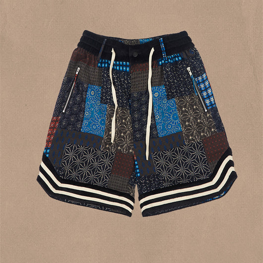 Shorts Deportivos de Baloncesto con Cintura Elástica y Panel de Lino