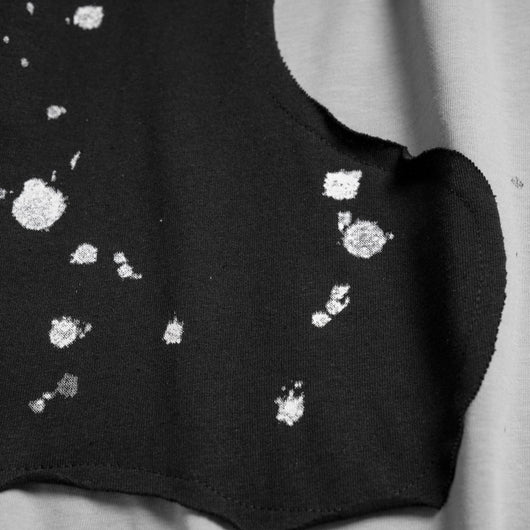 Playera Patchwork Irregular de Manga Corta para Hombre - Image 8