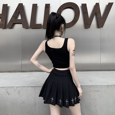 Musculosa Mujer Estilo Urbano con Estampado Patchwork - Image 8