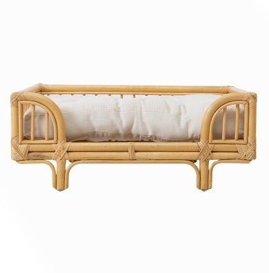 Cama para Perro de Ratán Natural Tejida a Mano - Diseño Minimalista - Image 12