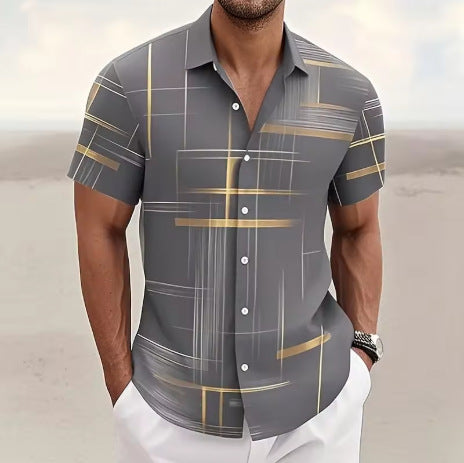 Camisa Casual de Botones para Hombre - Perfecta para Viajes y Aventuras - Image 24