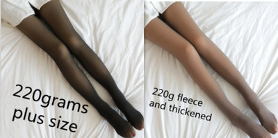 Leggings Térmicos Translúcidos Talla Grande con Forro Polar para Invierno - Image 13