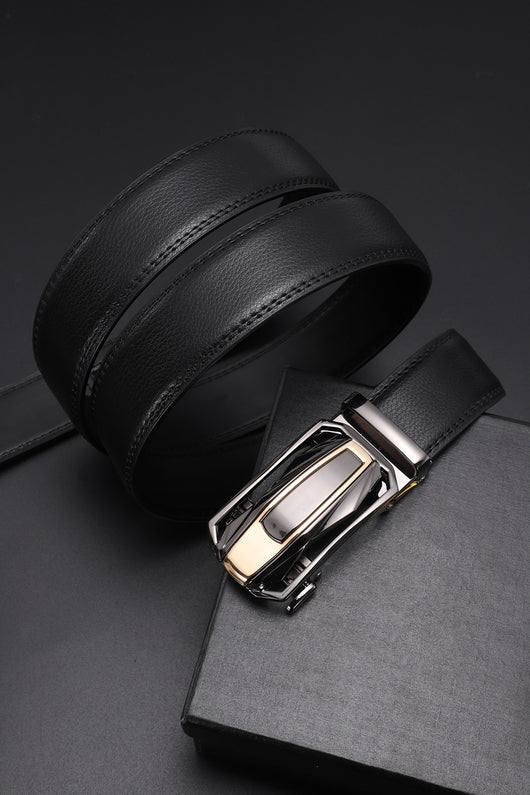 Cinturón de Cuero Doble Capa para Hombre - Elegancia Profesional y Casual - Image 16