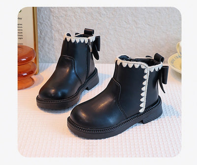 Botas de Cuero para Niñas con Forro de Terciopelo y Suela Flexible - Image 29
