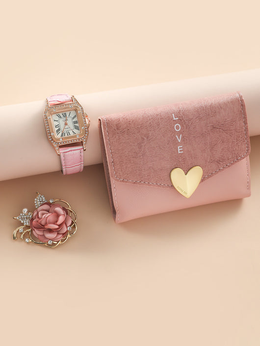 Juego de Regalo: Cinturón Cartera, Broche y Reloj para Dama - Image 7