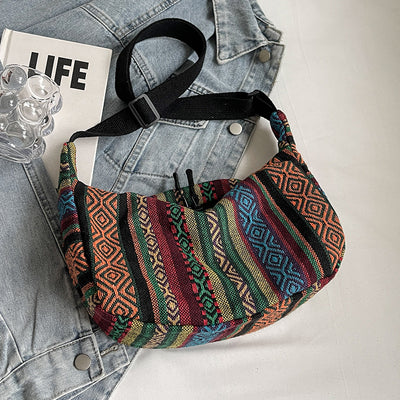 Bolso Bandolera Étnico Dumpling de Gran Capacidad - Estilo Moderno para Mujer - Image 10