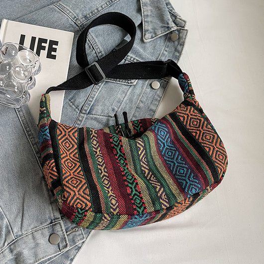 Bolso Bandolera Étnico Dumpling de Gran Capacidad - Estilo Moderno para Mujer - Image 10