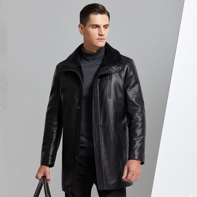 Chaqueta de Cuero Premium para Hombre con Forro Polar Grueso - Image 23