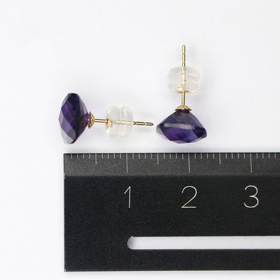 Aretes Cuadrados de Cristal y Oro - Elegancia Minimalista - Image 7
