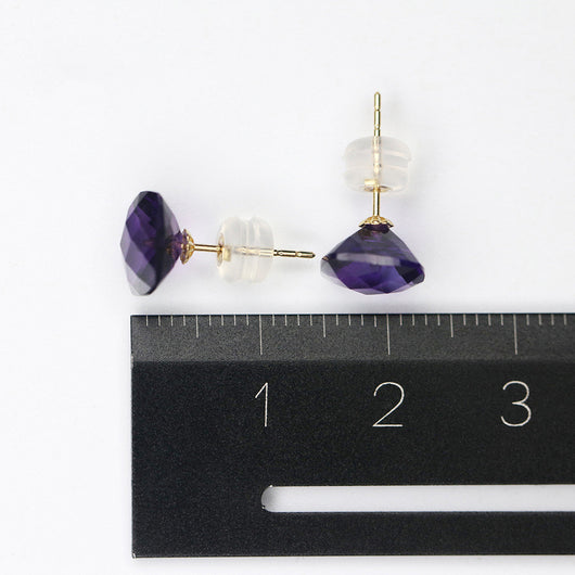 Aretes Cuadrados de Cristal y Oro - Elegancia Minimalista - Image 7