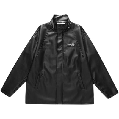 Chaqueta Casual Unisex de Cuero PU - Estilo Trendy Versátil - Image 5