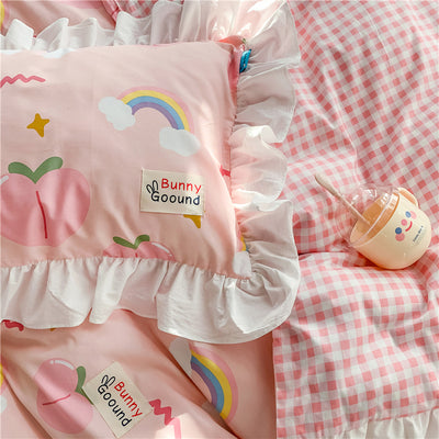 Juego de Cama Infantil 100% Algodón Puro - Diseño Princesa con Flores - Image 9