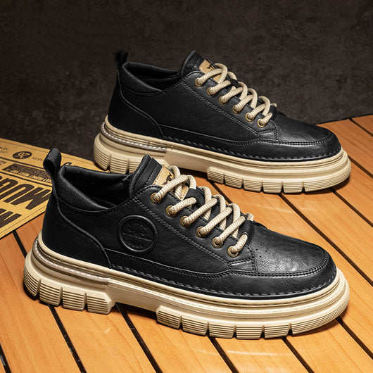 Botas de Trabajo Estilo Británico con Plataforma en Cuero Genuino - Image 9