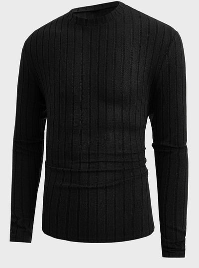 Remera Básica de Cuello Redondo y Manga Larga - Image 7
