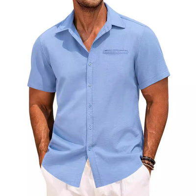 Camisa Polo Clásica de Manga Corta Botones - Image 3