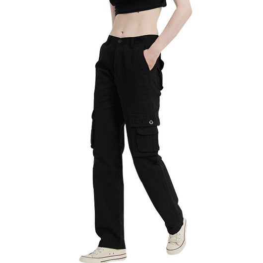 Pantalones Deportivos Talla Grande con Múltiples Bolsillos para Mujer - Image 5