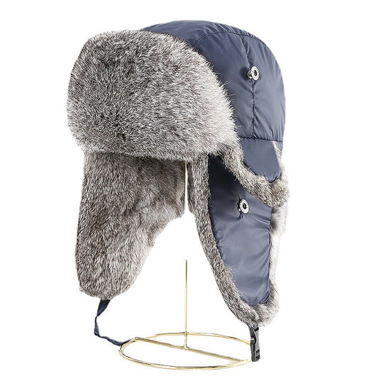 Gorro Térmico Unisex de Piel de Conejo con Protección Auditiva para Clima Frío - Image 6