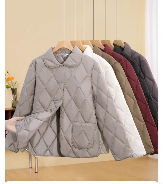 Chaqueta Acolchada Suelta de Algodón para Mujer - Diseño Ligero y Moderno - Image 11