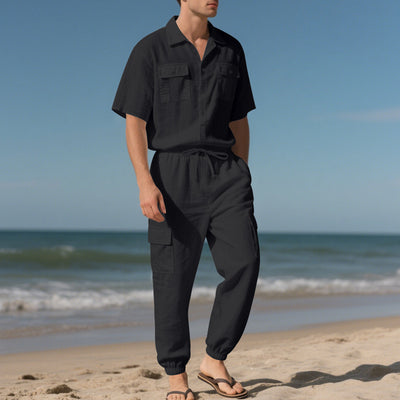 Conjunto de Trabajo Casual: Camisa Manga Corta y Pantalón - Image 31