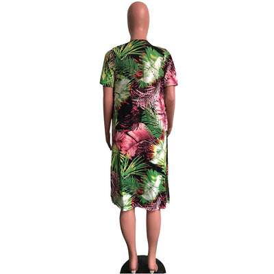 Bikini de Tres Piezas Estampado con Capa - Image 9