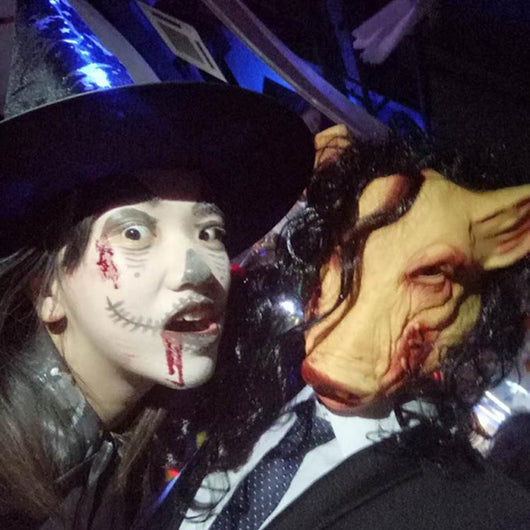 Máscara de Cerdo Horror Bajie con Pelo Realista para Niños - Image 2