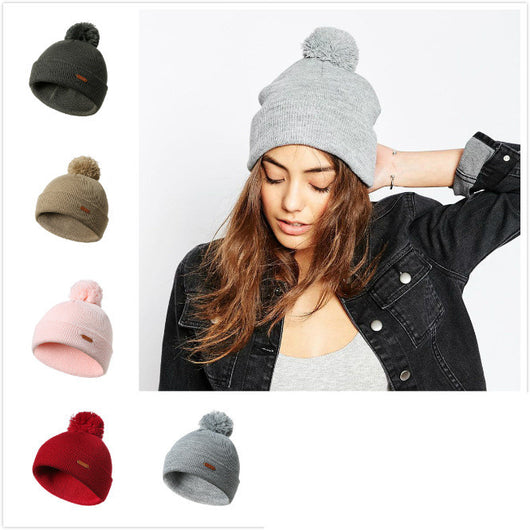 Sudadera con Capucha de Lana Pura Color Cálido con Pompón