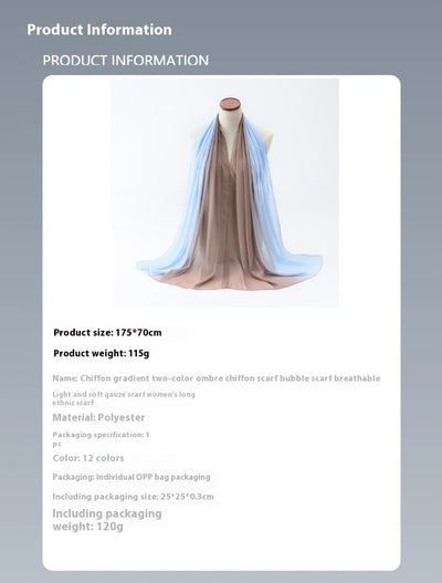 Pañuelo Étnico Transpirable y Suave para Mujer con Textura Burbuja - Image 18