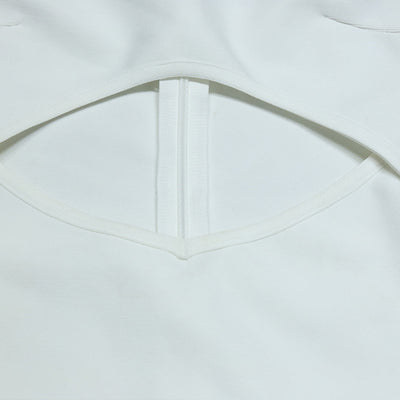Vestido Tubo con Hombro Descubierto y Detalle Asimétrico - Image 13