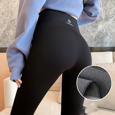 Pantalones Yoga Cintura Alta con Forro Térmico y Control Abdominal - Image 3