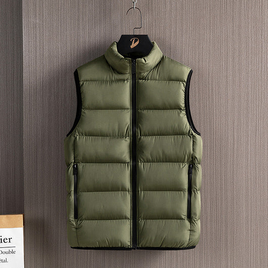Chaleco de Algodón para Hombre con Cuello Alto - Estilo y Confort - Image 9