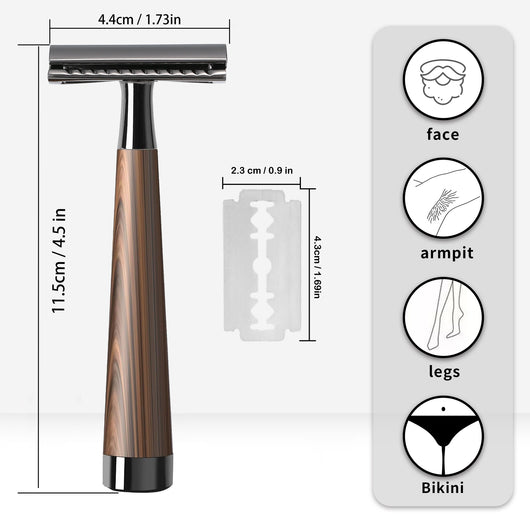 Afeitadora para Hombres con Mango de Madera Cepillada - Image 6