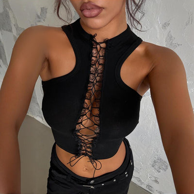 Top Corto Ajustado con Tirantes para Mujer - Image 2