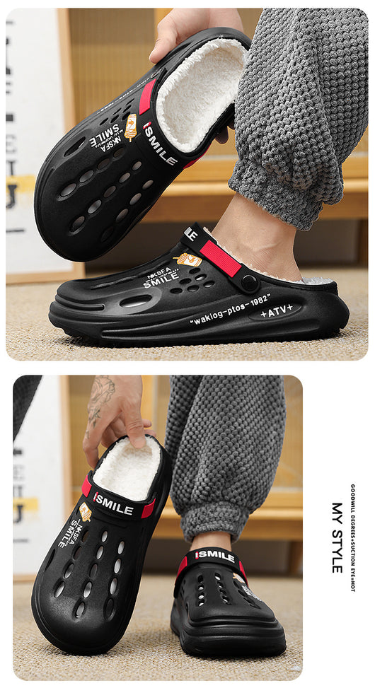 Pantuflas Cálidas de Algodón con Forro Polar para Hombre - Image 8