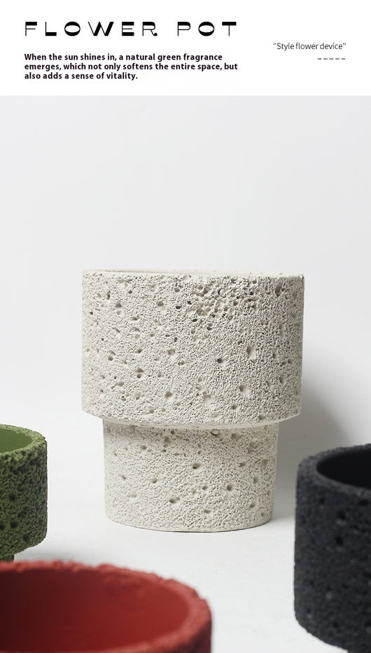 Maceta de Cemento Nórdica con Acabado Mate - Diseño Minimalista y Elegante - Image 30