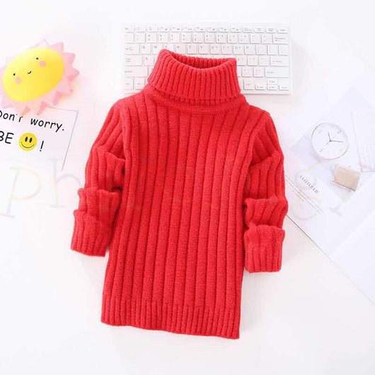 Suéter de Cuello Alto para Bebé - Primavera y Otoño