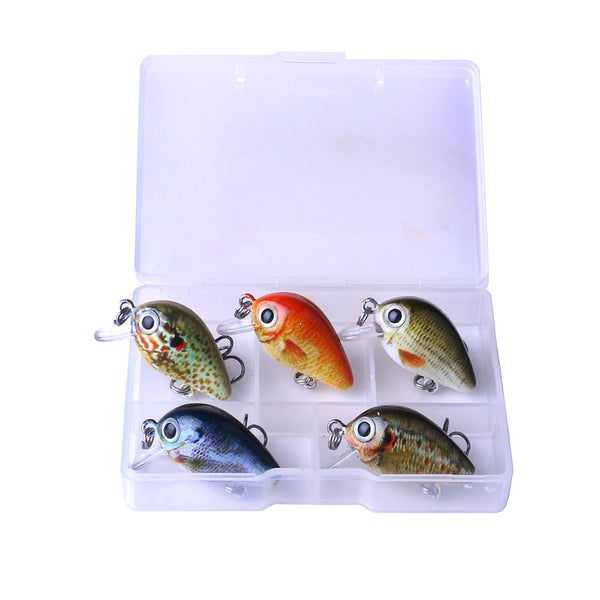 Set de 5 Señuelos Miniatura 1.5G para Pesca de Precisión
