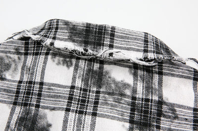 Camisa Cuadros Retro Oversize Manga Corta - Image 17